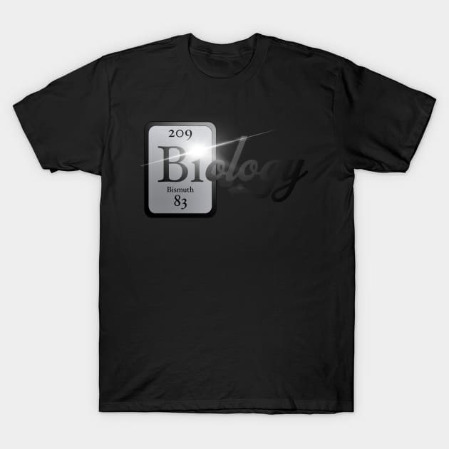 Biology Periodic Table Logo T-Shirt by ScienceNStuffStudio